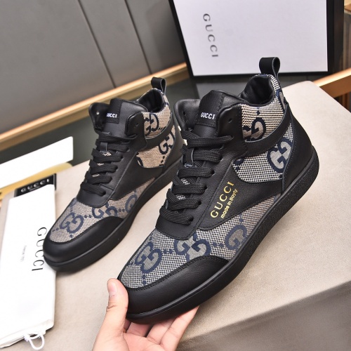 Gucci High Tops Shoes For Men #1243369 $82.00 USD, Wholesale Replica Gucci High Tops Shoes