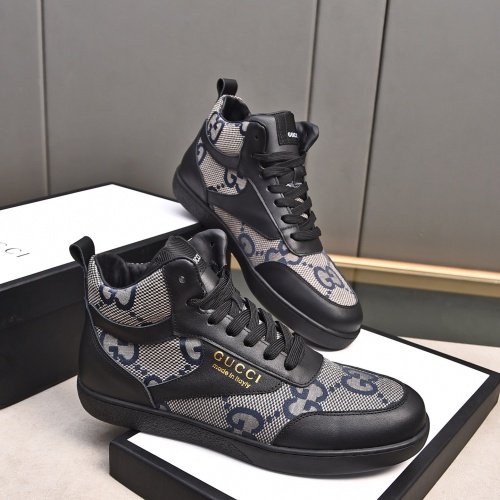 Replica Gucci High Tops Shoes For Men #1243369 $82.00 USD for Wholesale