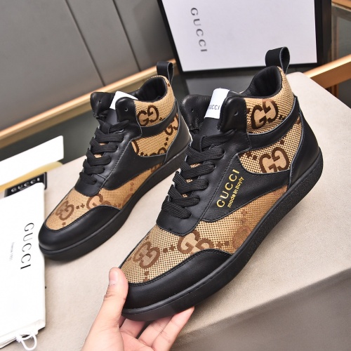 Gucci High Tops Shoes For Men #1243370 $82.00 USD, Wholesale Replica Gucci High Tops Shoes