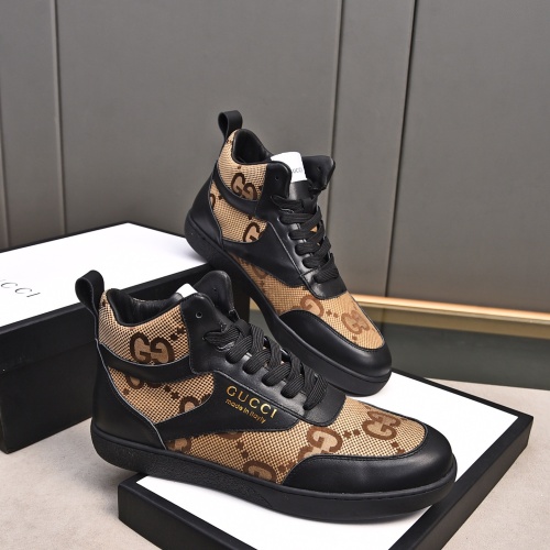 Replica Gucci High Tops Shoes For Men #1243370 $82.00 USD for Wholesale