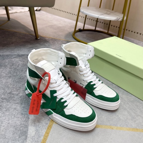 Replica Off-White High Tops Shoes For Men #1243394 $102.00 USD for Wholesale