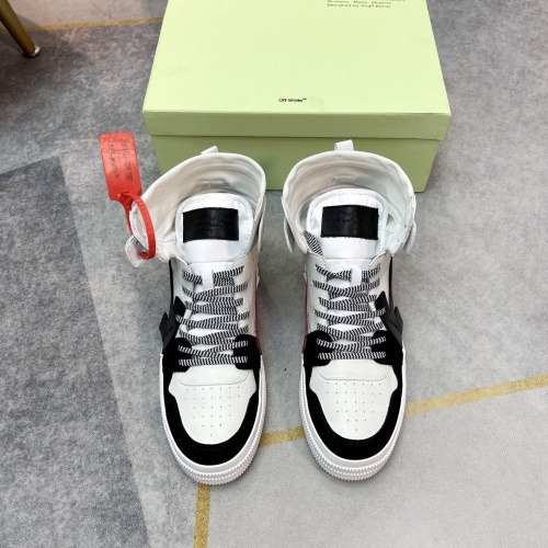 Replica Off-White High Tops Shoes For Men #1243395 $102.00 USD for Wholesale