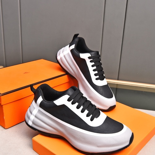 Replica Hermes Casual Shoes For Men #1243453 $100.00 USD for Wholesale