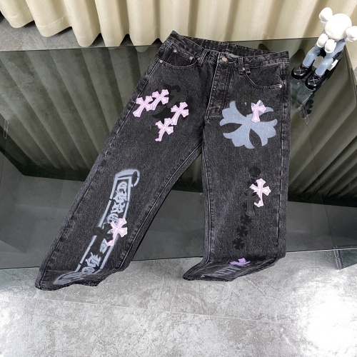 Chrome Hearts Jeans For Unisex #1243523 $76.00 USD, Wholesale Replica Chrome Hearts Jeans