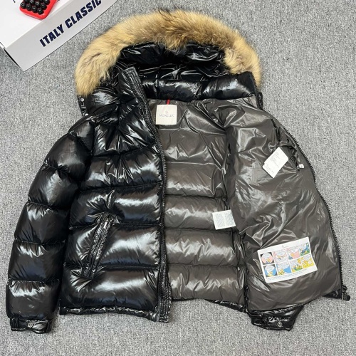 Replica Moncler Down Feather Coat Long Sleeved For Men #1243572 $175.00 USD for Wholesale