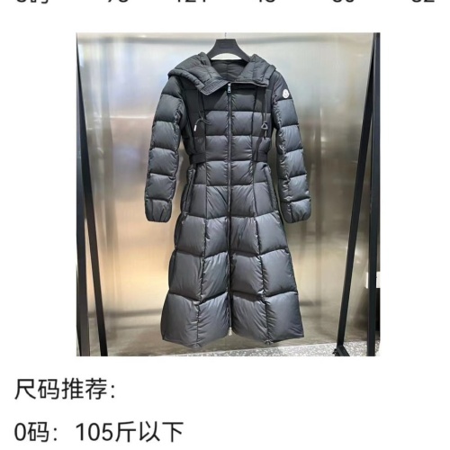 Replica Moncler Down Feather Coat Long Sleeved For Women #1243582 $225.00 USD for Wholesale