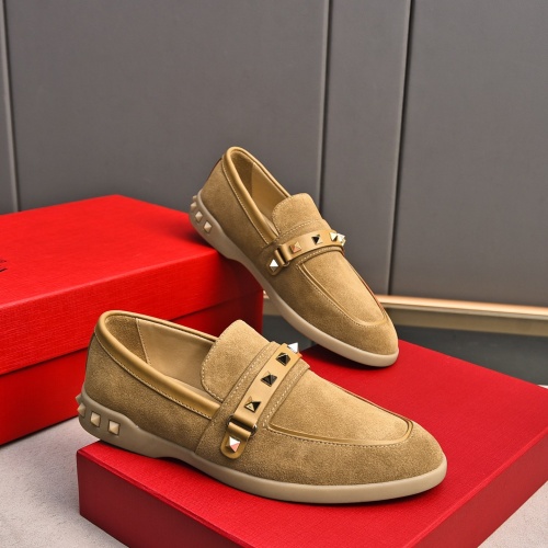 Replica Valentino Leather Shoes For Men #1243732 $100.00 USD for Wholesale