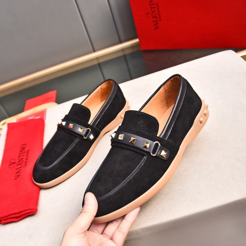 Valentino Leather Shoes For Men #1243734 $100.00 USD, Wholesale Replica Valentino Leather Shoes