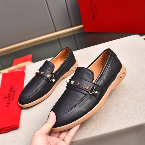 Valentino Leather Shoes For Men #1243740 $100.00 USD, Wholesale Replica Valentino Leather Shoes