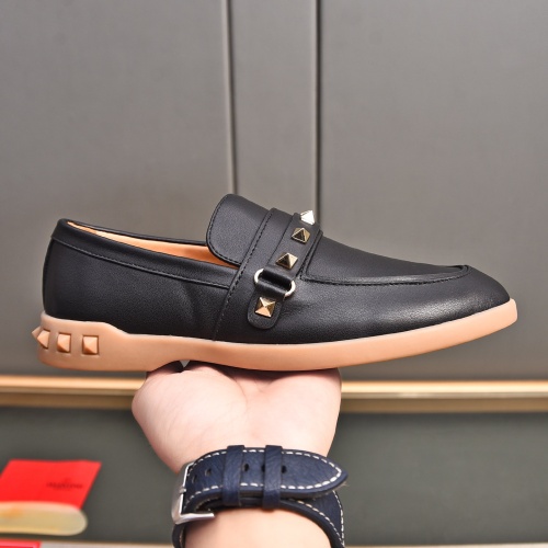 Replica Valentino Leather Shoes For Men #1243740 $100.00 USD for Wholesale