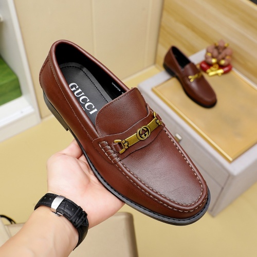 Replica Gucci Oxfords Shoes For Men #1243752 $85.00 USD for Wholesale