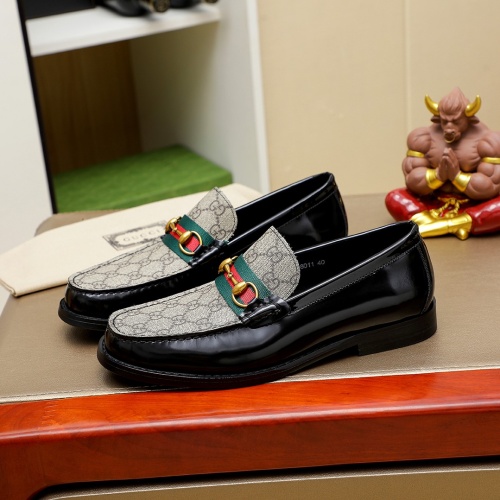 Replica Gucci Oxfords Shoes For Men #1243772 $85.00 USD for Wholesale