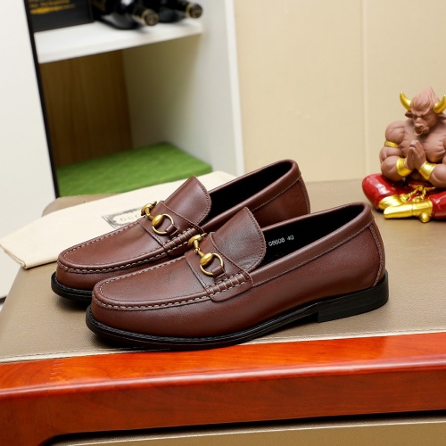 Replica Gucci Oxfords Shoes For Men #1243782 $85.00 USD for Wholesale