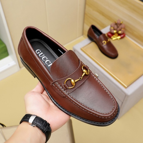 Replica Gucci Oxfords Shoes For Men #1243782 $85.00 USD for Wholesale