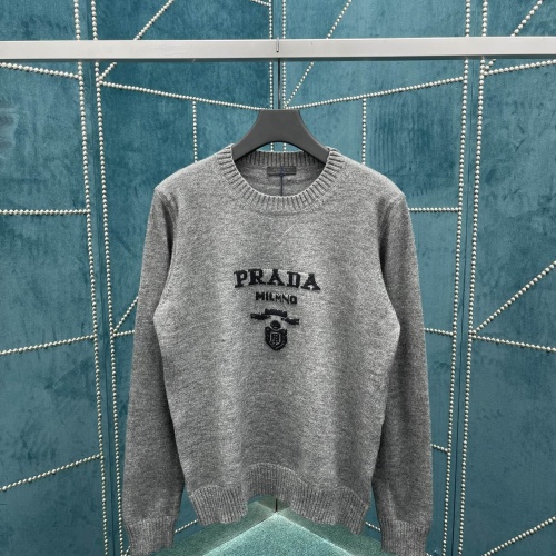 Prada Sweater Long Sleeved For Unisex #1243785 $82.00 USD, Wholesale Replica Prada Sweater