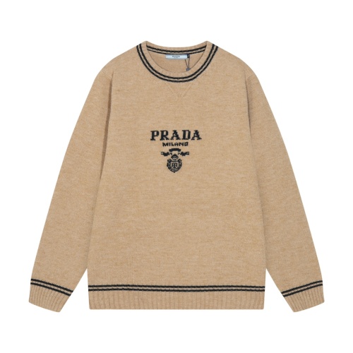 Prada Sweater Long Sleeved For Unisex #1243791 $64.00 USD, Wholesale Replica Prada Sweater