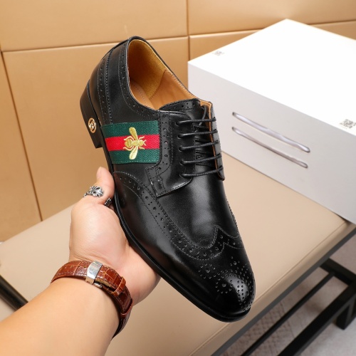 Replica Gucci Oxfords Shoes For Men #1243813 $88.00 USD for Wholesale