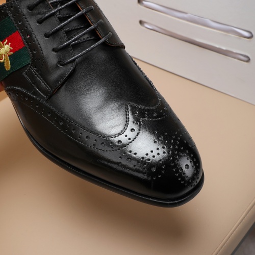 Replica Gucci Oxfords Shoes For Men #1243813 $88.00 USD for Wholesale