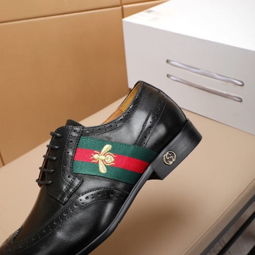 Replica Gucci Oxfords Shoes For Men #1243813 $88.00 USD for Wholesale