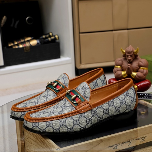 Replica Gucci Oxfords Shoes For Men #1243821 $80.00 USD for Wholesale