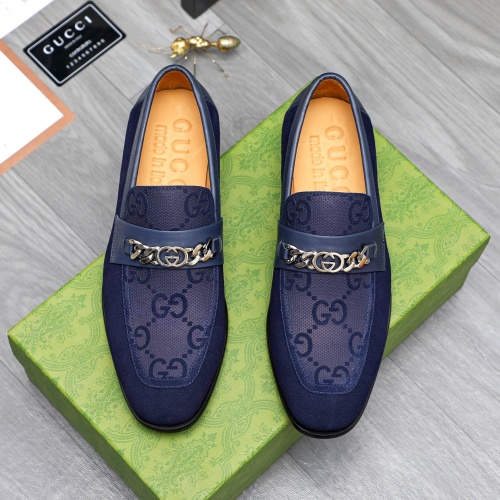 Replica Gucci Oxfords Shoes For Men #1243828 $82.00 USD for Wholesale