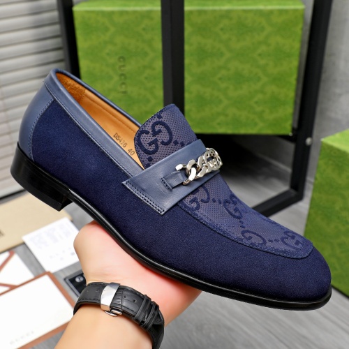 Replica Gucci Oxfords Shoes For Men #1243828 $82.00 USD for Wholesale