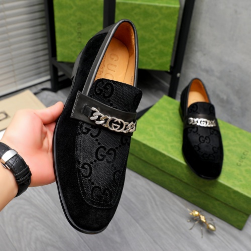 Replica Gucci Oxfords Shoes For Men #1243829 $82.00 USD for Wholesale