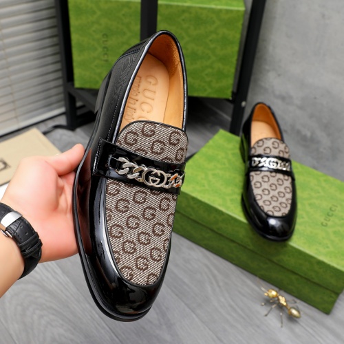 Replica Gucci Oxfords Shoes For Men #1243830 $82.00 USD for Wholesale