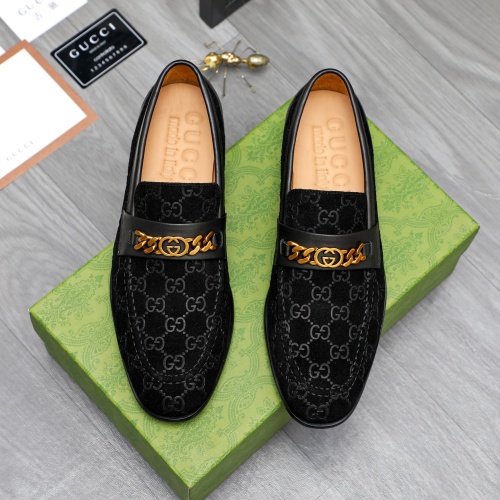 Replica Gucci Oxfords Shoes For Men #1243844 $82.00 USD for Wholesale