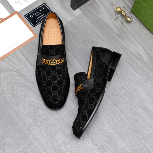 Replica Gucci Oxfords Shoes For Men #1243844 $82.00 USD for Wholesale