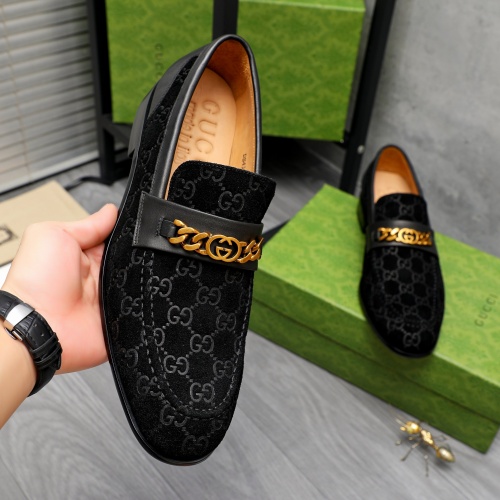 Replica Gucci Oxfords Shoes For Men #1243844 $82.00 USD for Wholesale