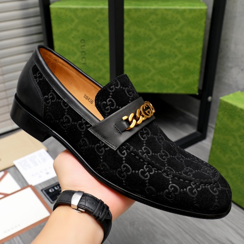 Replica Gucci Oxfords Shoes For Men #1243844 $82.00 USD for Wholesale