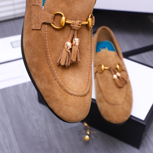 Replica Gucci Oxfords Shoes For Men #1243898 $88.00 USD for Wholesale