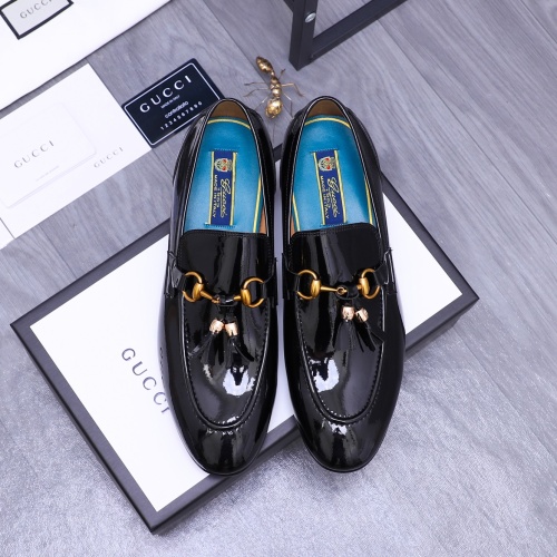 Replica Gucci Oxfords Shoes For Men #1243901 $88.00 USD for Wholesale