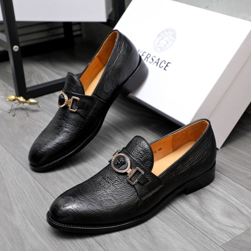 Versace Leather Shoes For Men #1243904 $82.00 USD, Wholesale Replica Versace Leather Shoes