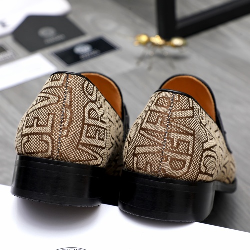 Replica Versace Leather Shoes For Men #1243905 $82.00 USD for Wholesale