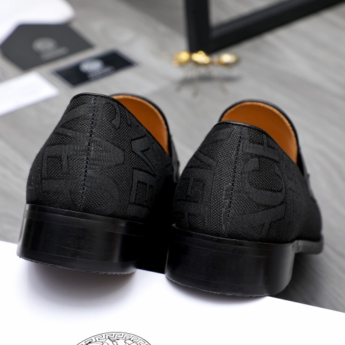 Replica Versace Leather Shoes For Men #1243908 $82.00 USD for Wholesale