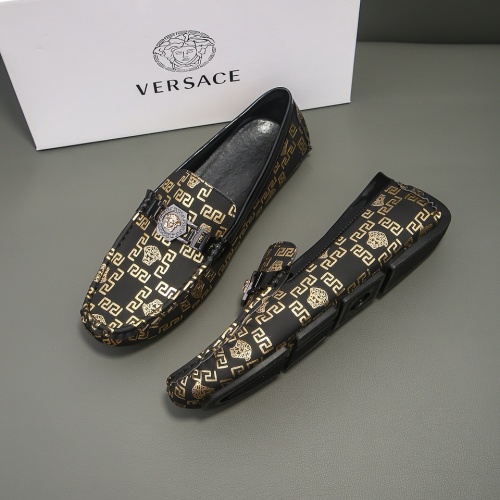 Versace Leather Shoes For Men #1243919 $68.00 USD, Wholesale Replica Versace Leather Shoes