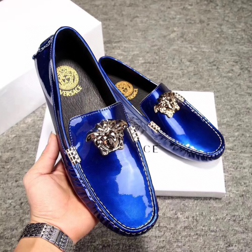 Versace Leather Shoes For Men #1243920 $68.00 USD, Wholesale Replica Versace Leather Shoes