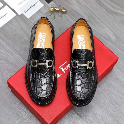 Salvatore Ferragamo Leather Shoes For Men #1243972 $88.00 USD, Wholesale Replica Salvatore Ferragamo Leather Shoes