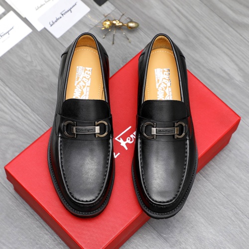 Salvatore Ferragamo Leather Shoes For Men #1243974 $88.00 USD, Wholesale Replica Salvatore Ferragamo Leather Shoes