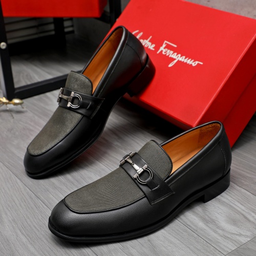 Salvatore Ferragamo Leather Shoes For Men #1243975 $82.00 USD, Wholesale Replica Salvatore Ferragamo Leather Shoes