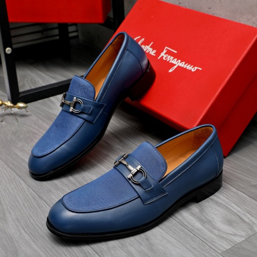 Salvatore Ferragamo Leather Shoes For Men #1243979 $82.00 USD, Wholesale Replica Salvatore Ferragamo Leather Shoes