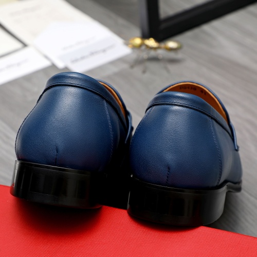 Replica Salvatore Ferragamo Leather Shoes For Men #1243979 $82.00 USD for Wholesale