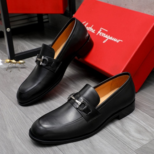 Salvatore Ferragamo Leather Shoes For Men #1243982 $82.00 USD, Wholesale Replica Salvatore Ferragamo Leather Shoes