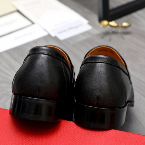 Replica Salvatore Ferragamo Leather Shoes For Men #1243982 $82.00 USD for Wholesale