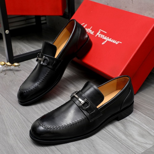 Salvatore Ferragamo Leather Shoes For Men #1243984 $82.00 USD, Wholesale Replica Salvatore Ferragamo Leather Shoes