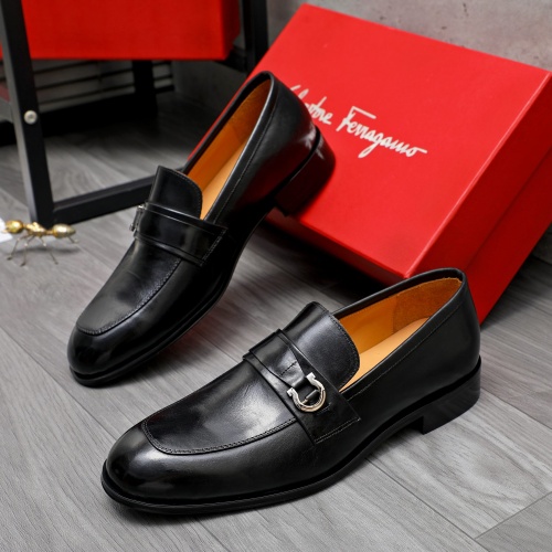 Salvatore Ferragamo Leather Shoes For Men #1243987 $82.00 USD, Wholesale Replica Salvatore Ferragamo Leather Shoes