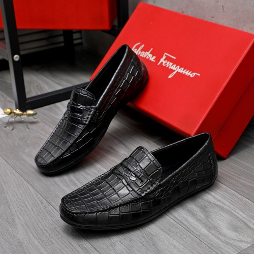 Salvatore Ferragamo Leather Shoes For Men #1243992 $68.00 USD, Wholesale Replica Salvatore Ferragamo Leather Shoes