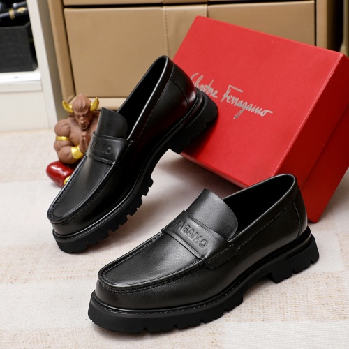 Salvatore Ferragamo Leather Shoes For Men #1243995 $85.00 USD, Wholesale Replica Salvatore Ferragamo Leather Shoes